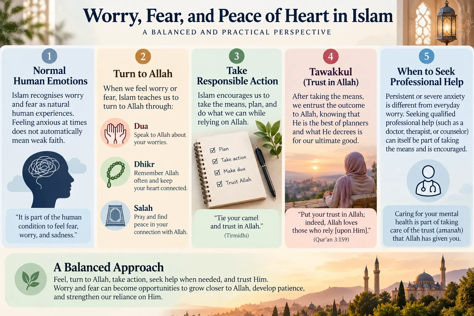 What Does Islam Say About Anxiety, Worry, and Trusting Allah?